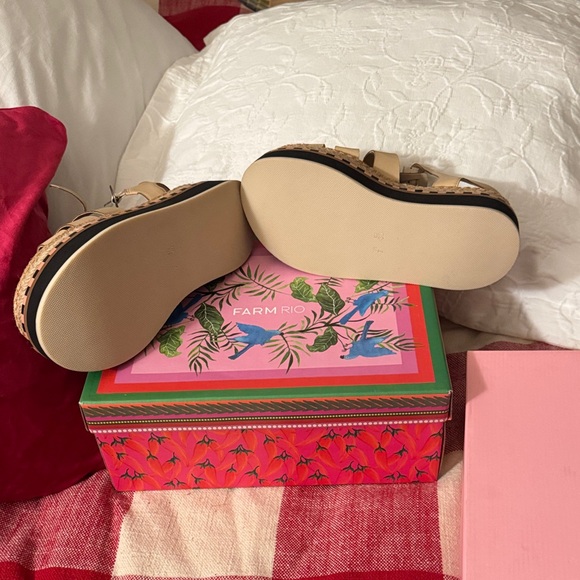 FARM Rio Beige Platform Sandals - Picture 4 of 4